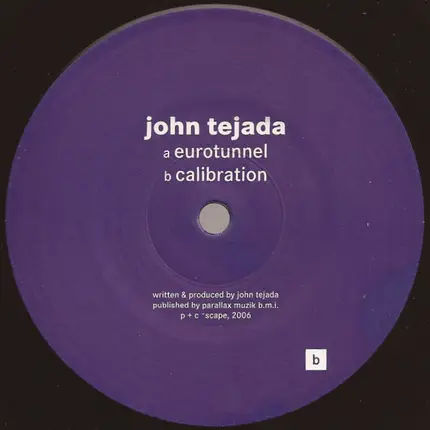 John Tejada - Eurotunnel / Calibration