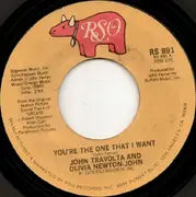 7inch Vinyl Single - John Travolta & Olivia Newton-John - You're The One That I Want