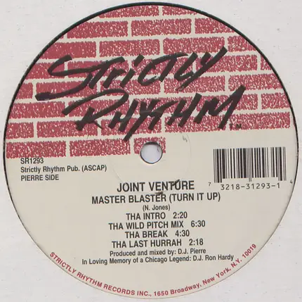 Joint Venture - Master Blaster (Turn It Up) / Somewhere In Space