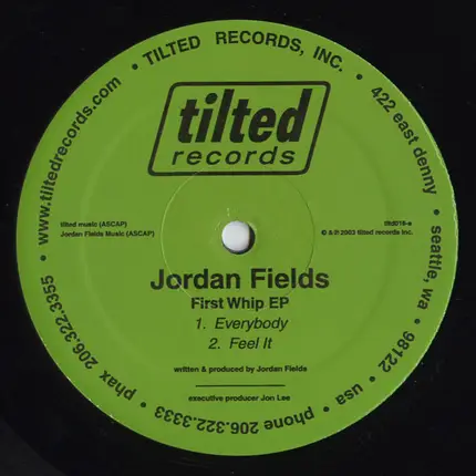 Jordan Fields - Full Tilt Boogie EP