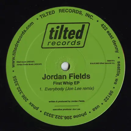 Jordan Fields - Full Tilt Boogie EP