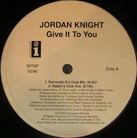 Jordan Knight - Give it to you - Remixes