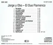 CD - Jorge Y Obo - El Duo Flamenco - Palmera