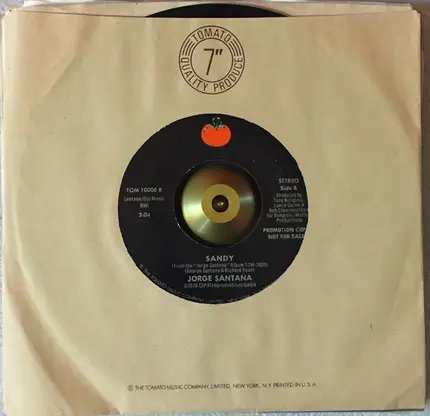 Jorge Santana - Love The Way / Sandy