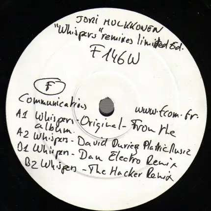 Jori Hulkkonen - Whispers (Remixes)