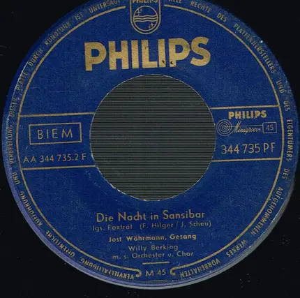 Jost Wöhrmann - Komm, Wir Schau'n Noch Einmal Bei Jonny Hinein / Die Nacht In Sansibar