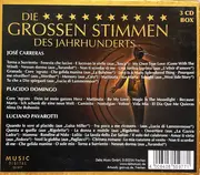 CD-Box - José Carreras , Placido Domingo , Luciano Pavarotti - Die Grossen Stimmen Des Jahrhunderts - + Slipcase