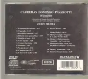 CD - José Carreras, Placido Domingo, Luciano Pavarotti & Zubin Mehta - Carreras, Domingo, Pavarotti in concert - MFSL 24k gold disc