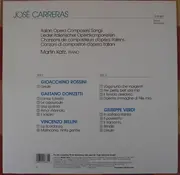 LP - José Carreras - Italian Operas Composers' Songs - info sheet