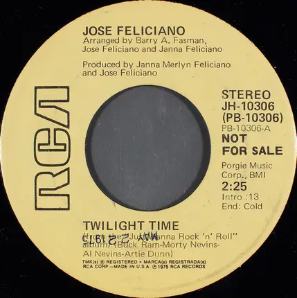José Feliciano - Twilight Time