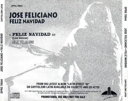 José Feliciano - Feliz Navidad / El Jinete
