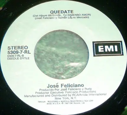 José Feliciano - Ponte A Cantar / Quedate