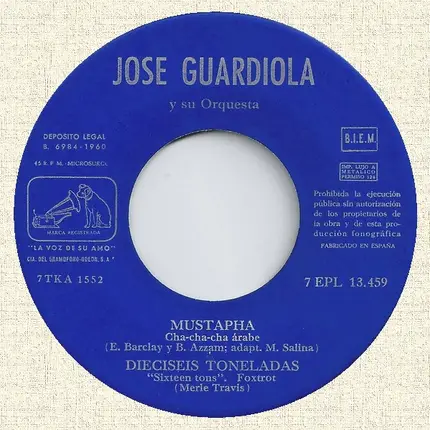Jose Guardiola Y Su Orquesta - Mustapha
