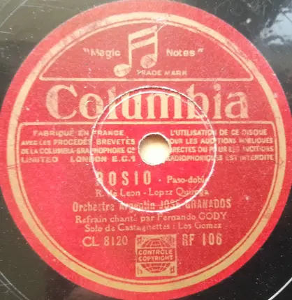 José Granados Et Son Orchestre - Palabras / Rosio