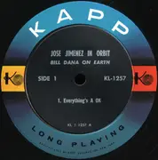 LP - Jose Jimenez - Jose Jimenez In Orbit (Bill Dana On Earth) - Mono