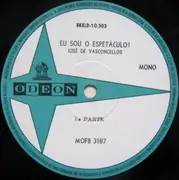 LP - José Vasconcellos - Eu Sou O Espetáculo - Mono
