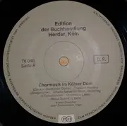 LP - Bach / Rosselli / Hassler / Caldara / Lasso - Chormusik Im Kölner Dom