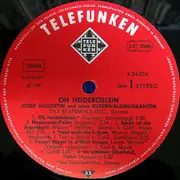 LP - Josef Augustin Und Seine Silberwaldmusikanten - Oh Heideröslein