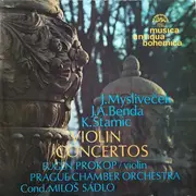 LP - Josef Mysliveček , Jiří Benda , Karel Stamic - Violin Concertos - laminated sleeve