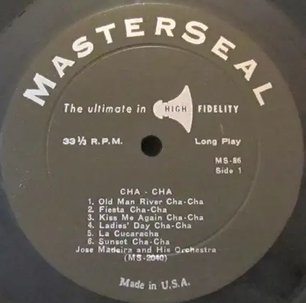 Jose Madeira And His Orchestra - Cha-Cha