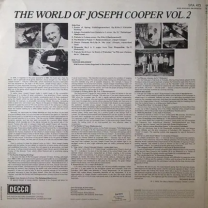 Joseph Cooper - The World Of Joseph Cooper Vol.II Hidden Melodies And Six Favourite Pieces