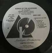 LP - Joseph Canteloube / Netania Davrath / Pierre De La Roche - Songs Of The Auvergne - Limited Edition