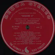 LP - Joseph Gershenson - Madame X, The Original Soundtrack Album