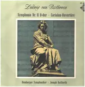 LP - Beethoven - Symphonie Nr. 2 D-dur und Coriolan-Ouvertüre - mono
