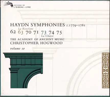 Haydn - Symphonies C. 1779-1781 / 62 63 70 71 73 74 75 / Volume 10