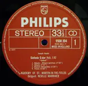 LP - Haydn - Haydn Sinfonien. Nr. 92 'Oxford' -  Nr. 104 'Londoner'