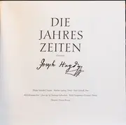 LP-Box - Joseph Haydn - Die Jahreszeiten (Trötschel / Ludwig / Greindl) - Hardcover box set. Tulip Rim + Booklet