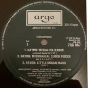 LP - Haydn - Mariazeller Mass / Four Pieces For Mechanical Clock / Little Organ Mass