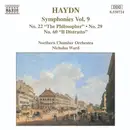 CD - Joseph Haydn - Northern Chamber Orchestra , Nicholas Ward - Symphonies Vol. 9: No. 22 'The Philosopher', No. 29, No. 60 'Il Distratto'