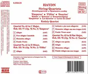 CD - Joseph Haydn • Kodály Quartet - String Quartets ('Emperor' • 'Fifths' • 'Sunrise')