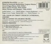 CD - Haydn - Missa In Honorem Beatissimae Virginis Mariae (Great Organ Mass) • Missa Sancti Nicolai