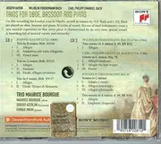 Double CD - Haydn / C.P.E. Bach / W.F. Bach - Trios For Oboe, Bassoon And Piano