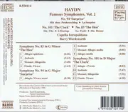 CD - Haydn - Famous Symphonies, Vol 2: No. 94 'Surprise' • No. 101 'The Clock' • No. 83 'The Hen'