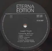 LP - Joseph Haydn , Dresdner Philharmonie , Günther Herbig - Sinfonie Nr. 99 Es-dur, Sinfonie Nr. 100 G-dur (Militärsinfonie) - Black Labels