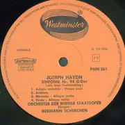 LP - Haydn - Symphonies N. 93 And 94 - fold-out cover