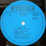 LP - Haydn - Sinfonien Nr. 93 D-dur, Nr. 94 G-dur (Mit Dem Paukenschlag)