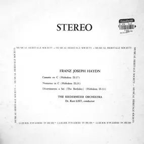 Franz Joseph Haydn - Cassatio, Notturno And Divertimento