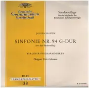 10'' - Joseph Haydn / Berliner Philharmoniker ∙ Dirigent: Fritz Lehmann - Sinfonie Nr. 94 G-dur (Mit Dem Paukenschlag) - tulip rim