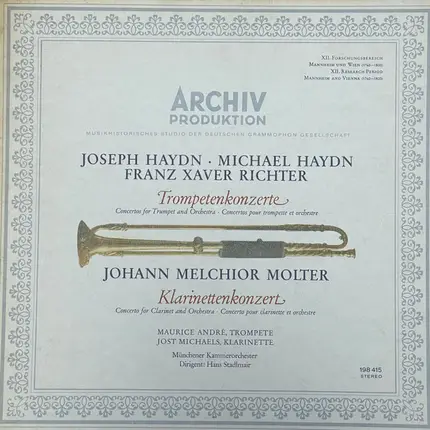 Joseph Haydn / Michael Haydn / Richter / Molter a.o. - Trompetenkonzerte / Klarinettenkonzert