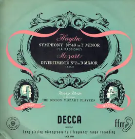 Franz Joseph Haydn - Symphony No. 49 in F Major "La Passione" / Divertimento No. 2 in D Major, K.131