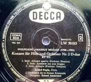 10'' - Haydn / Mozart - Konzert Für Trompete Und Orchester Es-dur / Konzert Für Flöte Und Orchester D-dur, KV 314 - Mono