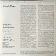 LP - Joseph Haydn - Abschieds-Sinfonie Nr. 45 fis-Moll • Londoner Sinfonie Nr. 104 D-dur