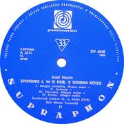 LP - Joseph Haydn - Symfonie Č. 94 G Dur 'S Úderem Kotlů‟ / Symfonie Č. 101 D Dur 'Hodiny‟