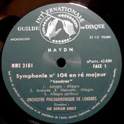 LP - Haydn - Symphonie N°104 'Londres' / Symphonie N°101 'Horloge'