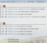 Double CD - Joseph Martin Kraus / Concerto Köln - Sinfonien · Symphonies - Digipak + Booklet