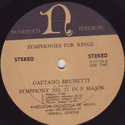 LP - Joseph Martin Kraus , Gaetano Brunetti , Orchestra Dell'Angelicum Di Milano - Symphonies For Kings